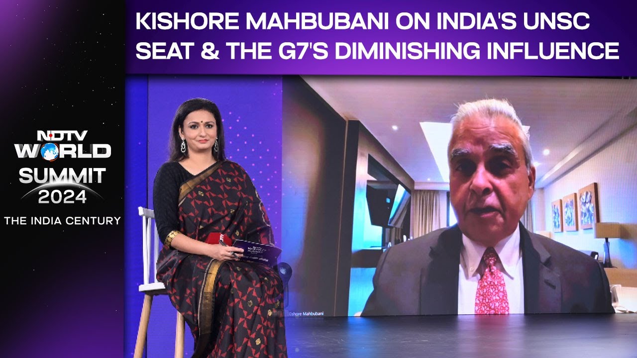 NDTV – UNSC Seat For India, G7s Diminishing Power: What Ex Diplomat Kishore Mahbubani Said